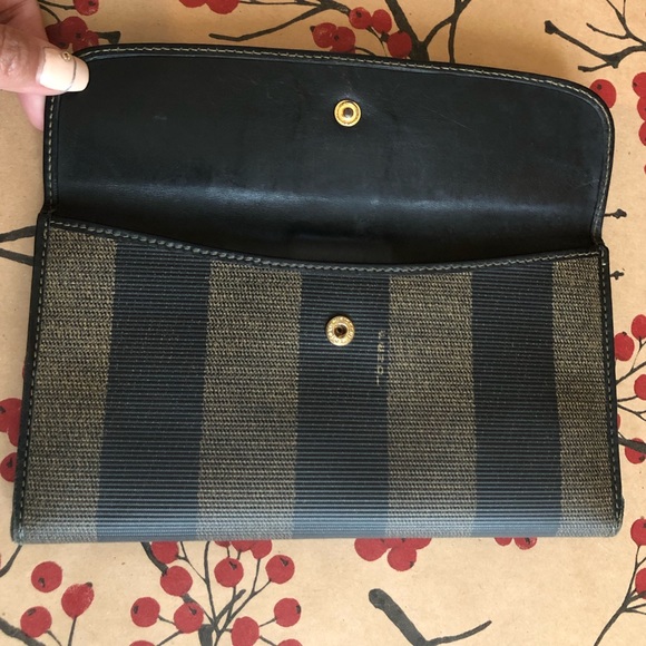 Authentic Fendi Pequin stripe long wallet - Picture 6 of 14